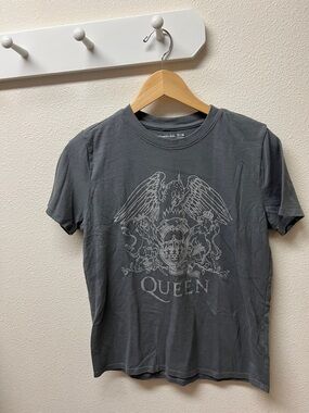 Abercrombie kids Graphic Crewneck T-Shirt - Charcoal Gray